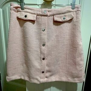 NWT Marc New York pink tweed skirt
